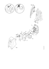 STIHL 4950-700-2102 Afdekkap RE 120 positie 14 technische tekening