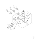 STIHL 4950-760-8704 Tuimelschijf 10° positie 8 technische tekening