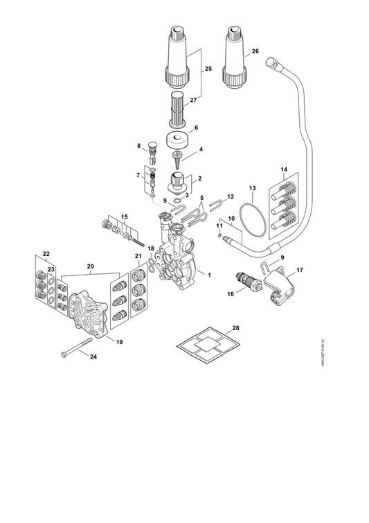 STIHL 4950-007-1011 Set positie 21 technische tekening