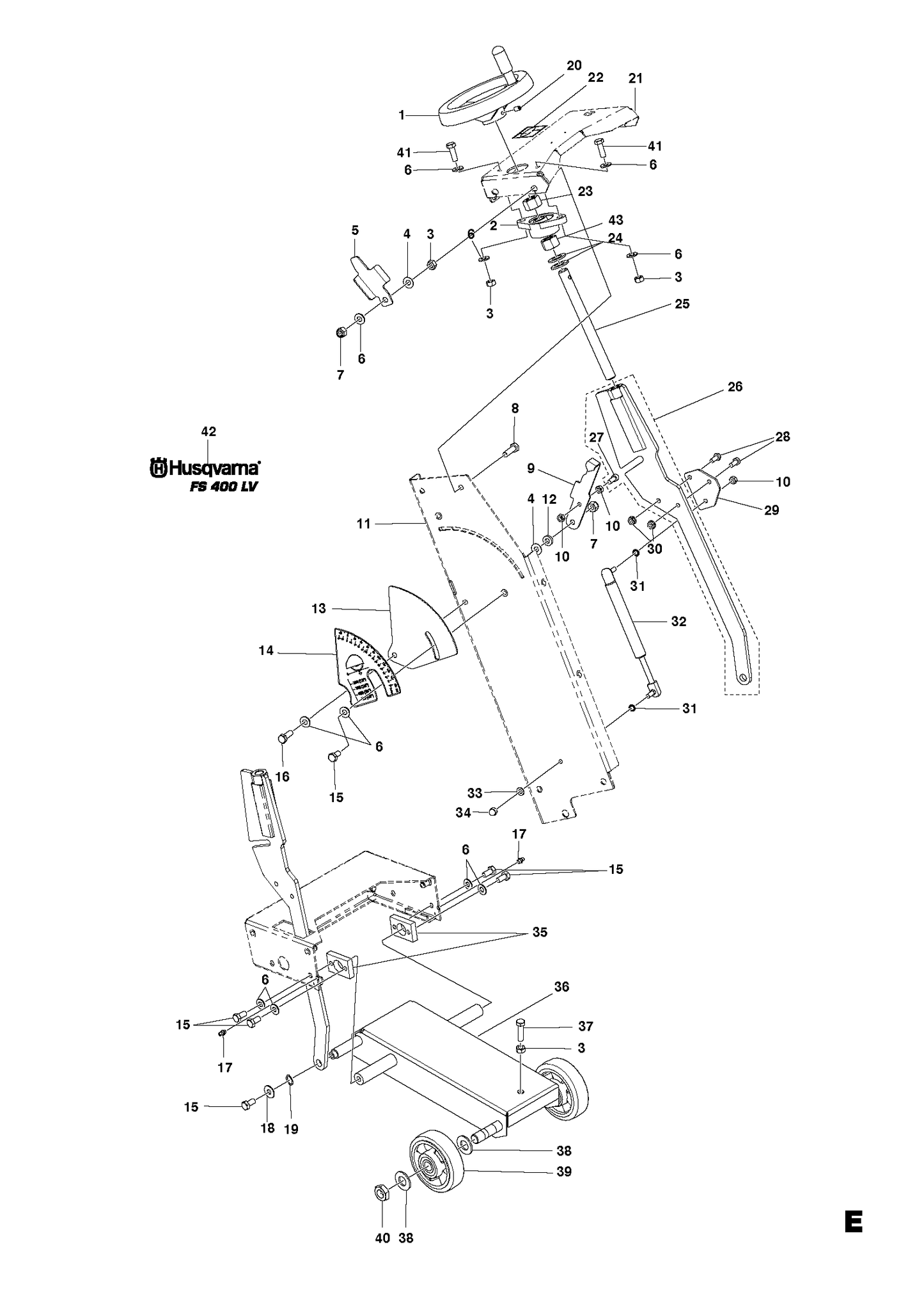 Husqvarna 504798901 onderdelentekening - positie 2