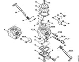 STIHL 1123-122-6702 Hoofdstelschroef positie 29 technische tekening