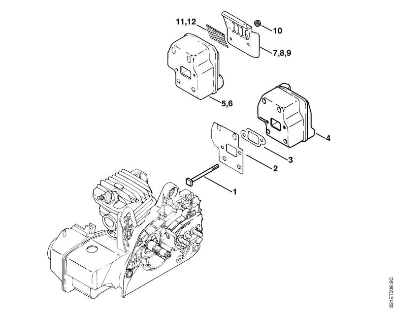 STIHL 1123-145-0602 Lasplaat positie 9 technische tekening