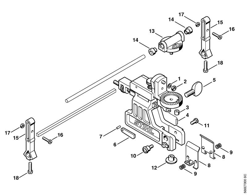 STIHL 9157-691-1785 Bout M8x16 positie 5 technische tekening