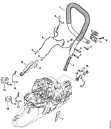 STIHL 1141-434-5100 Verwarmingselement positie 14 technische tekening