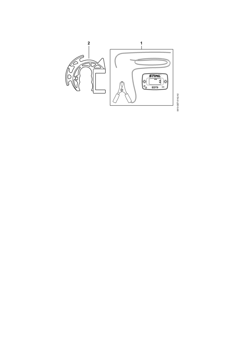 STIHL 5910-851-1703 Houder EDT 9 positie 2 technische tekening