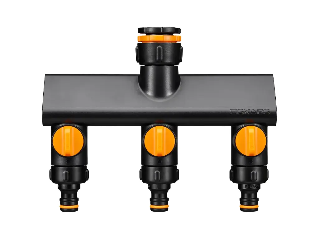 FISKARS Kraankoppeling 3-weg waterverdeler On/Off-keizers.nu
