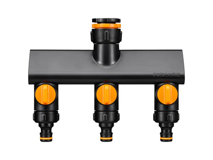 FISKARS Kraankoppeling 3-weg waterverdeler On/Off-keizers.nu
