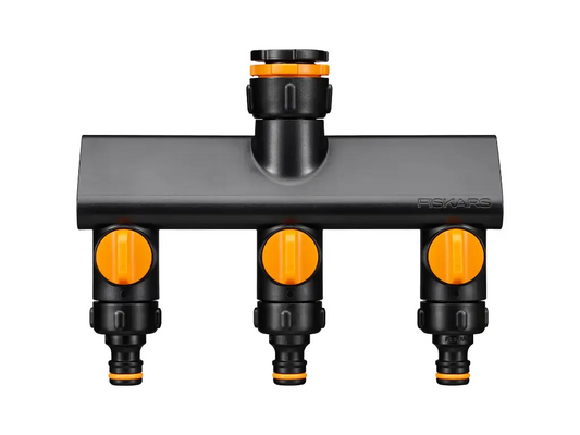 FISKARS Kraankoppeling 3-weg waterverdeler On/Off-keizers.nu