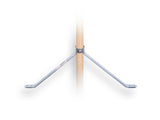 Solide Stokhouder 45 cm breed, 19 cm hoog, voor steel met diameter 28 mm