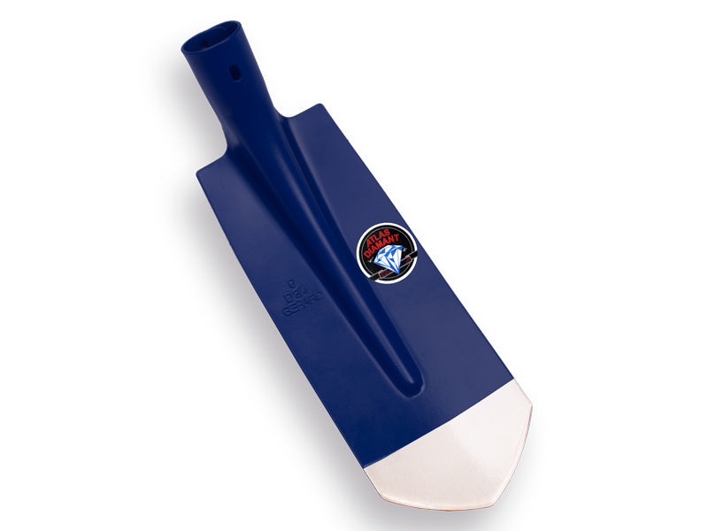 Atlas Diamant Kabelschop 11,5 cm 3/4 blauw, onderkant spits, gehard en gepolijst, zonder steel