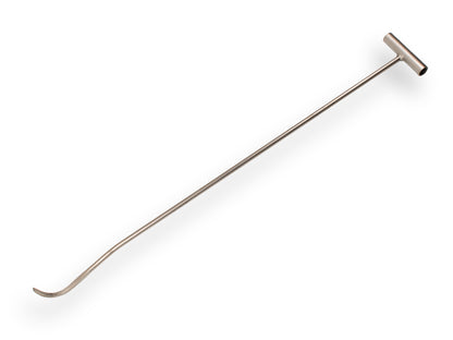 Labora Putdekselhaak 1000 x 12 mm verzinkt, met gesmede krul-keizers.nu