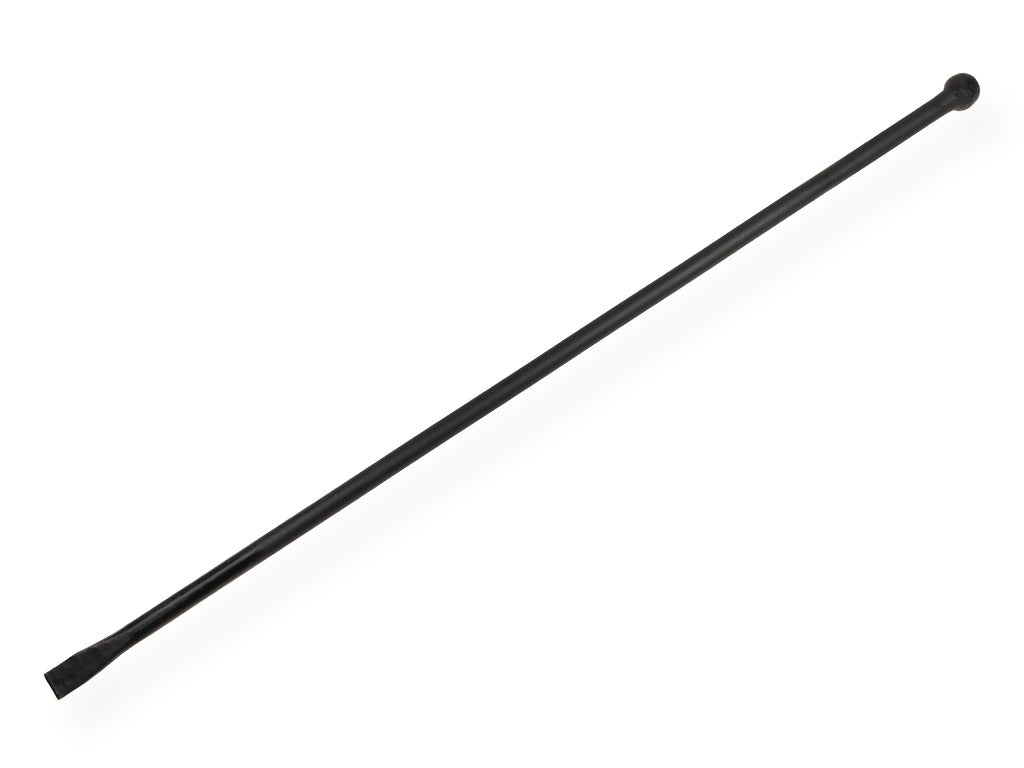 Stootijzer 150 cm geheel rond – platte beitel en knop