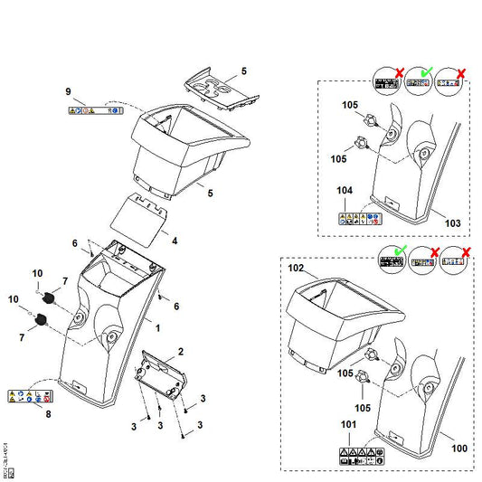 STIHL 6007-700-2301 Afsluitplug positie 7 technische tekening