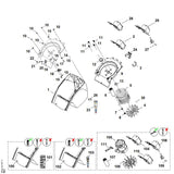 STIHL 0000-605-1015 condensator 25µF positie 107 technische tekening