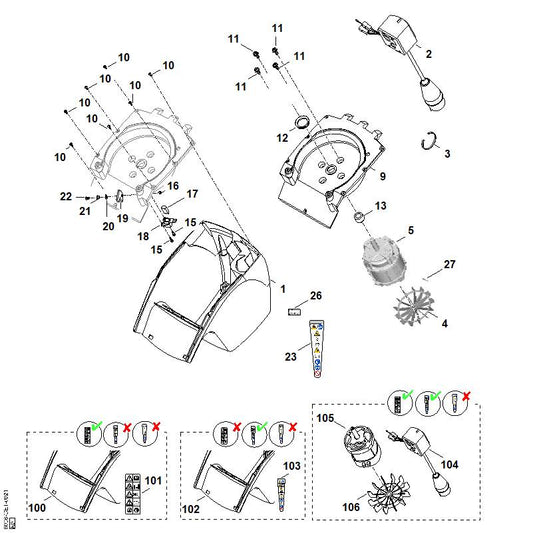 STIHL 9322-630-0200 veerring 10 positie 20 technische tekening