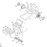 STIHL 6008-700-0400 wiel 200 positie 9 technische tekening