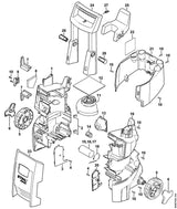 STIHL 4775-791-7301 Stop positie 2 technische tekening