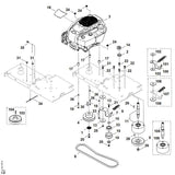 STIHL 6012-011-1801 B&S, viertaktmotor 123P02-0067-H5 positie 3 technische tekening