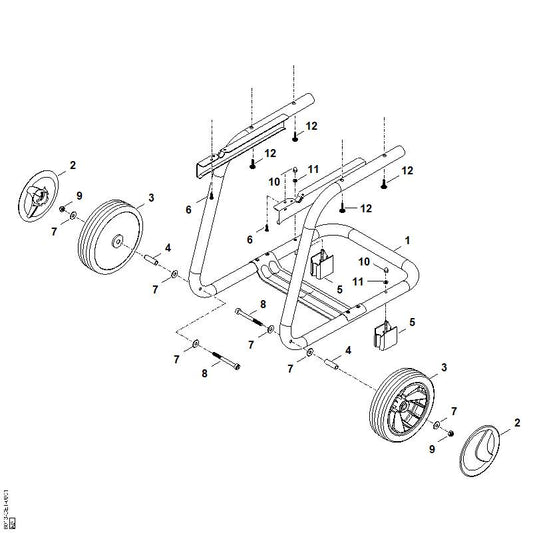 STIHL 6013-958-0200 ring 8,5x22x1,5 positie 7 technische tekening