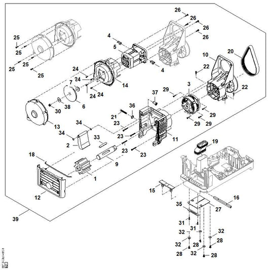 STIHL 6311-951-3510 bout 4x20 positie 29 technische tekening