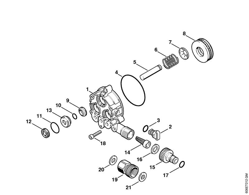 STIHL 4733-764-2350 Naaldlager positie 8 technische tekening