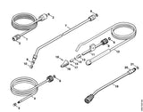 STIHL 4900-500-1634 Rotorsproeier 035 positie 19 technische tekening