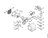 STIHL 9645-945-8123 O-ring 48x2.5 positie 8 technische tekening