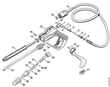 STIHL 4915-503-0700 Kraagbout positie 5 technische tekening