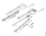 STIHL 4915-500-6312 Sproeier 0415 positie 9 technische tekening