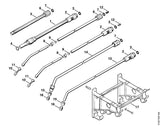 STIHL 4900-500-2110 Telescooppijp positie -1 technische tekening