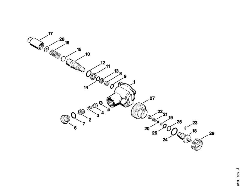 STIHL 9516-003-2020 Kogel Ø 5 mm positie 20 technische tekening