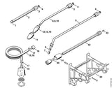 STIHL 4900-007-1008 Rep.set rotorsproeier KR45 positie -1 technische tekening