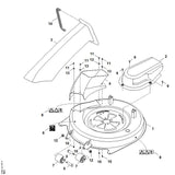 STIHL 6140-700-8511 behuizing positie 1 technische tekening