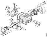 STIHL 9645-945-8360 O-ring 63,17x2,62 positie 24 technische tekening