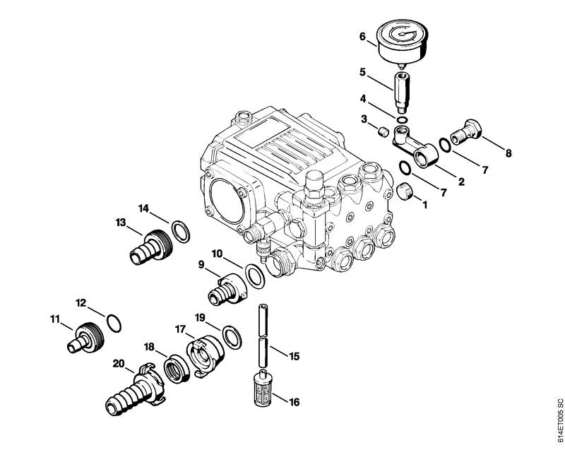 STIHL 4716-007-1055 Pakkingset positie -1 technische tekening
