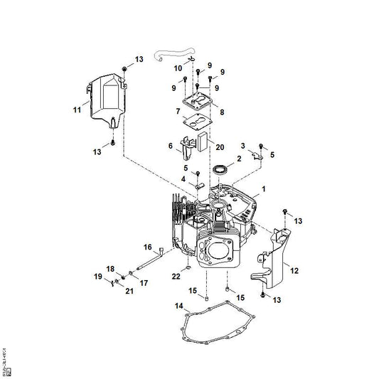 STIHL 0004-028-1200 pen positie 15 technische tekening