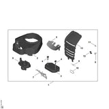 STIHL 6170-007-1012 Sett bensinmotor positie 1 technische tekening