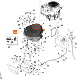 STIHL 6170-145-3710 beschermplaat positie 4 technische tekening
