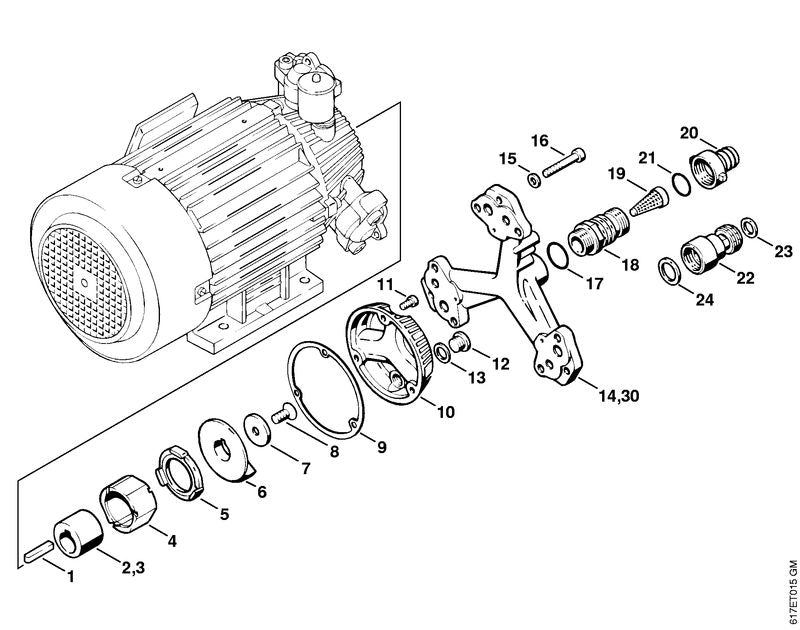 STIHL 4716-708-5800 Afsluitplug positie 12 technische tekening