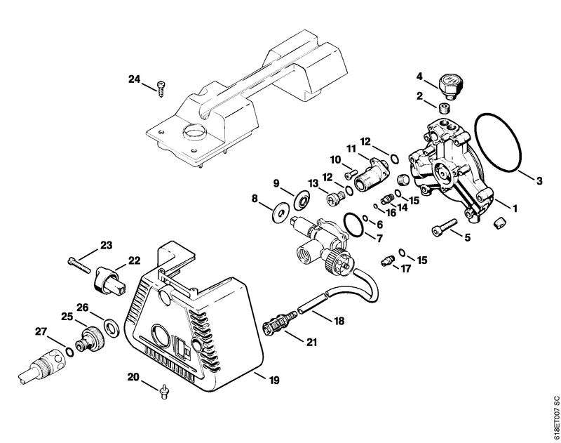 STIHL 4717-518-0600 Ring positie 9 technische tekening