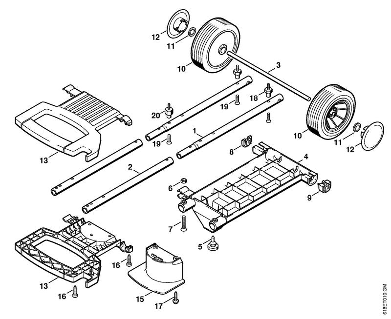 STIHL 4717-791-7000 As positie 3 technische tekening