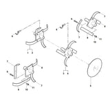 STIHL 6226-710-3100 hakmes compl. links positie 7 technische tekening