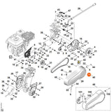 STIHL 6250-740-3400 schakelhendel compl. positie 29 technische tekening