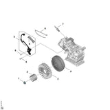 STIHL 0007-955-0901 Moer positie 1 technische tekening