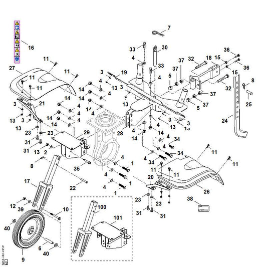 STIHL 6251-740-8500 steekbout positie 30 technische tekening