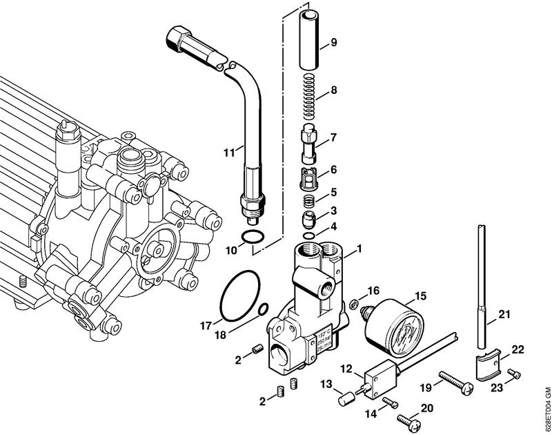 STIHL 9041-116-0370 Cilinderkopbout M3x12 positie 14 technische tekening