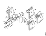 STIHL 4925-500-1306 Pistool positie -1 technische tekening