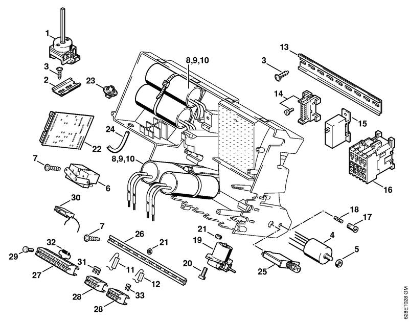 STIHL 4706-431-6300 Draadbrug positie 31 technische tekening