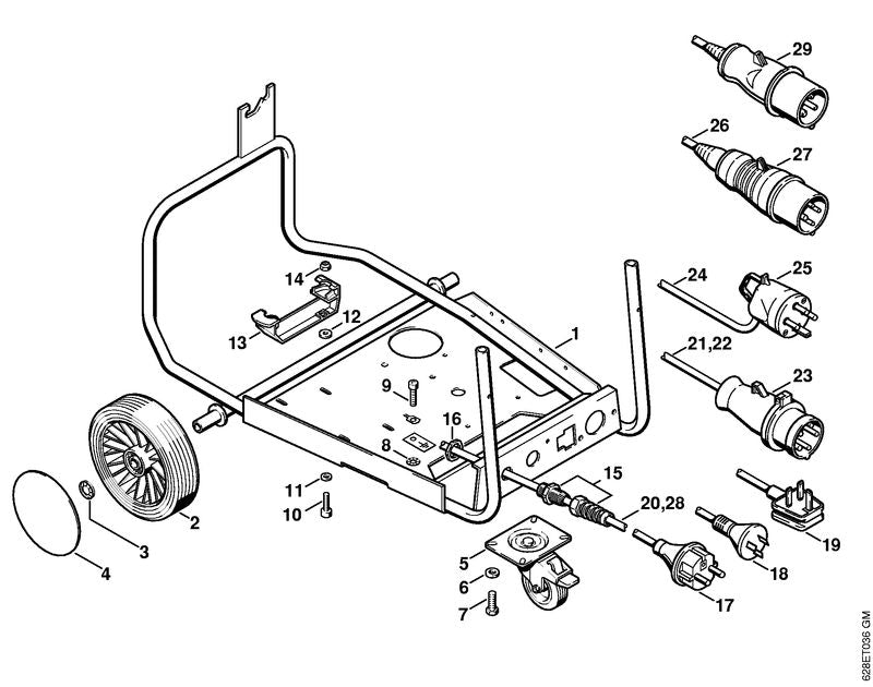 STIHL 9298-021-3581 Ring 28,6x20,0x1,3 positie 3 technische tekening