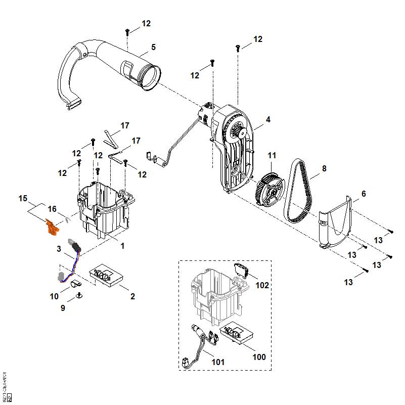 STIHL 6291-820-2000 Riempoelie compleet positie 11 technische tekening